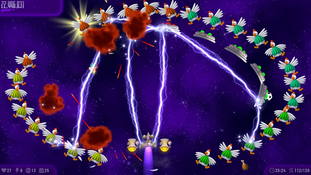 Chicken Invaders 4 official gameplay screenshot 2